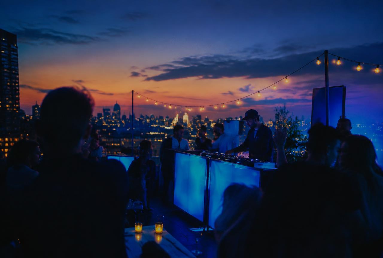 Skyline Rooftop Sundown